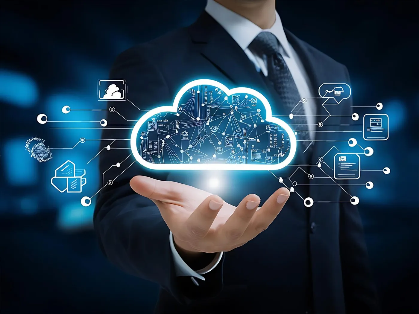 Cloud platform connecting a business’s files, apps and devices